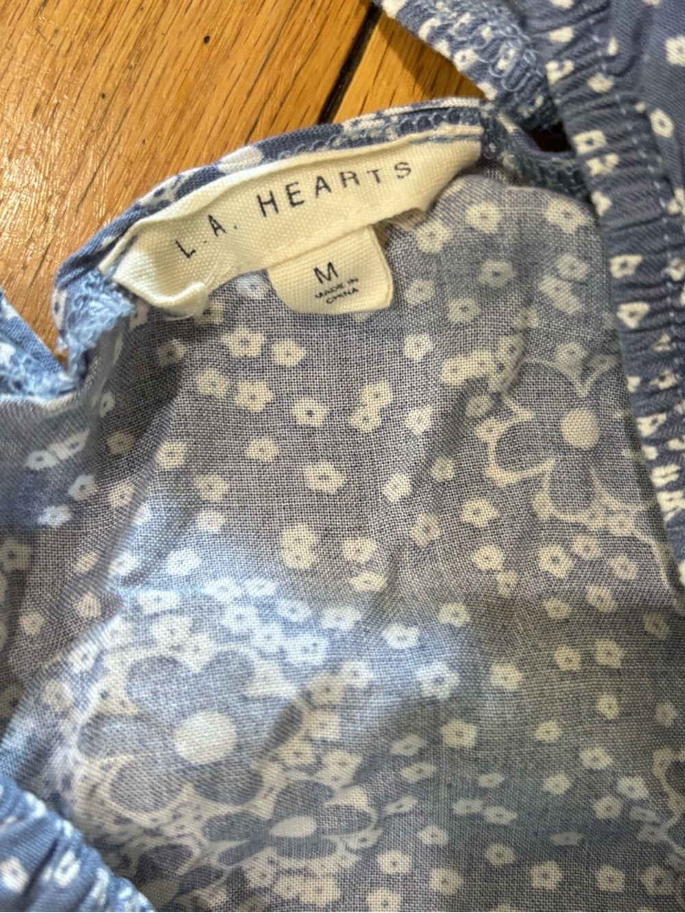 La Hearts Blue Floral Sundress - Picture 2 of 4